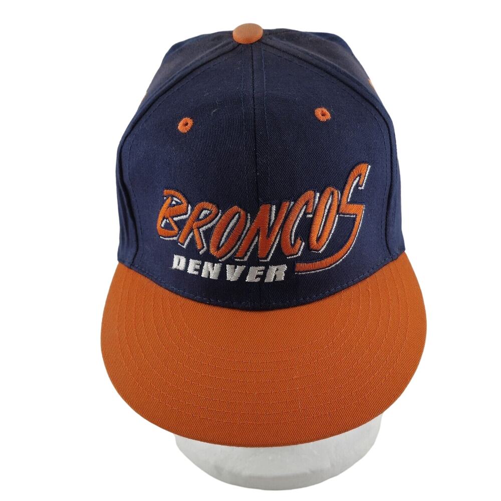 Denver Broncos Hat Cap NFL Team‎ Apparel Orange Logo Adjustable Snap Back - Picture 2 of 12